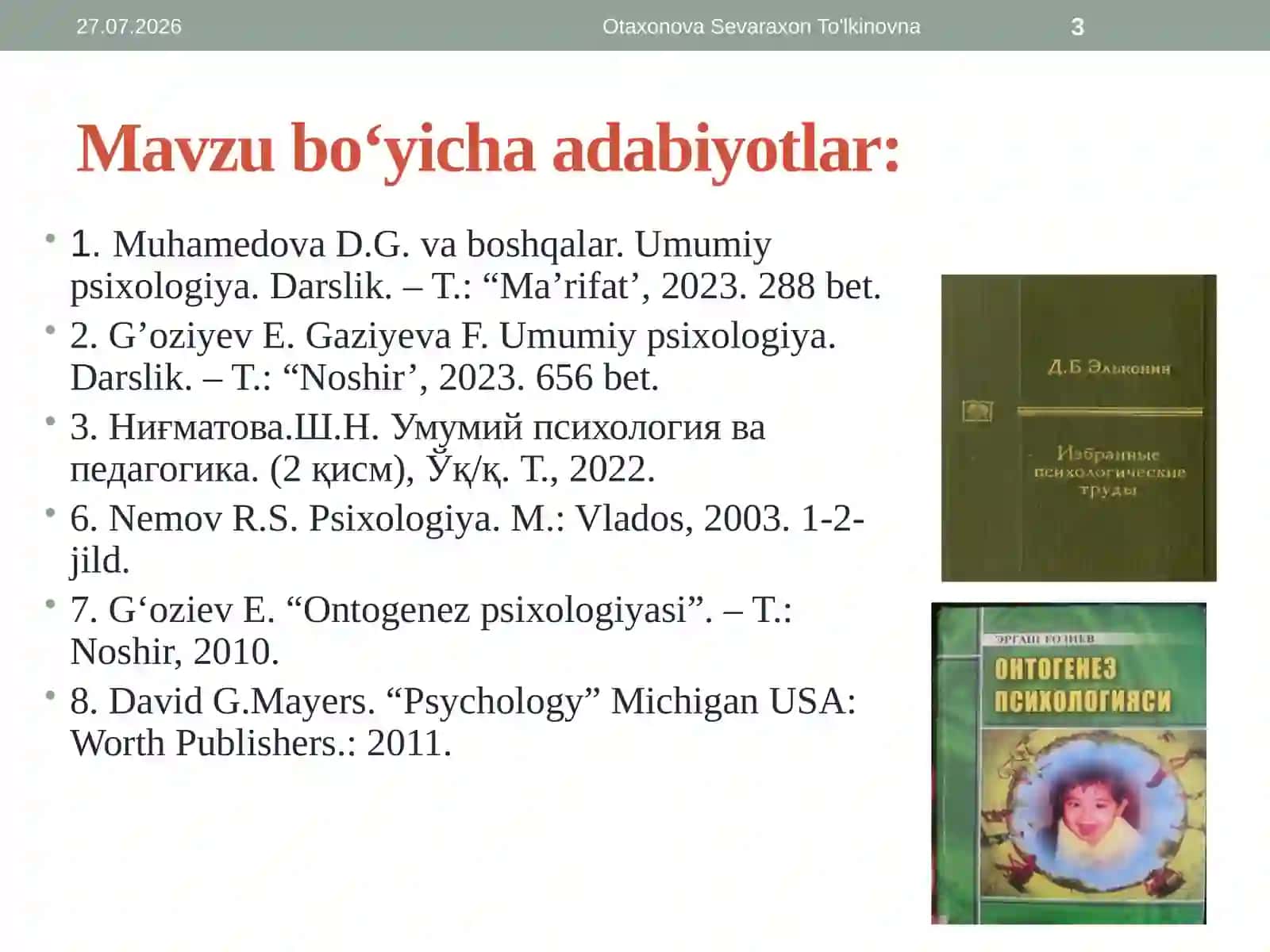 Idrok. Perseptiv obrazni tashkillashtirish. Idrokning murakkab turlari. Pеrtsеptiv rivojlanish 3