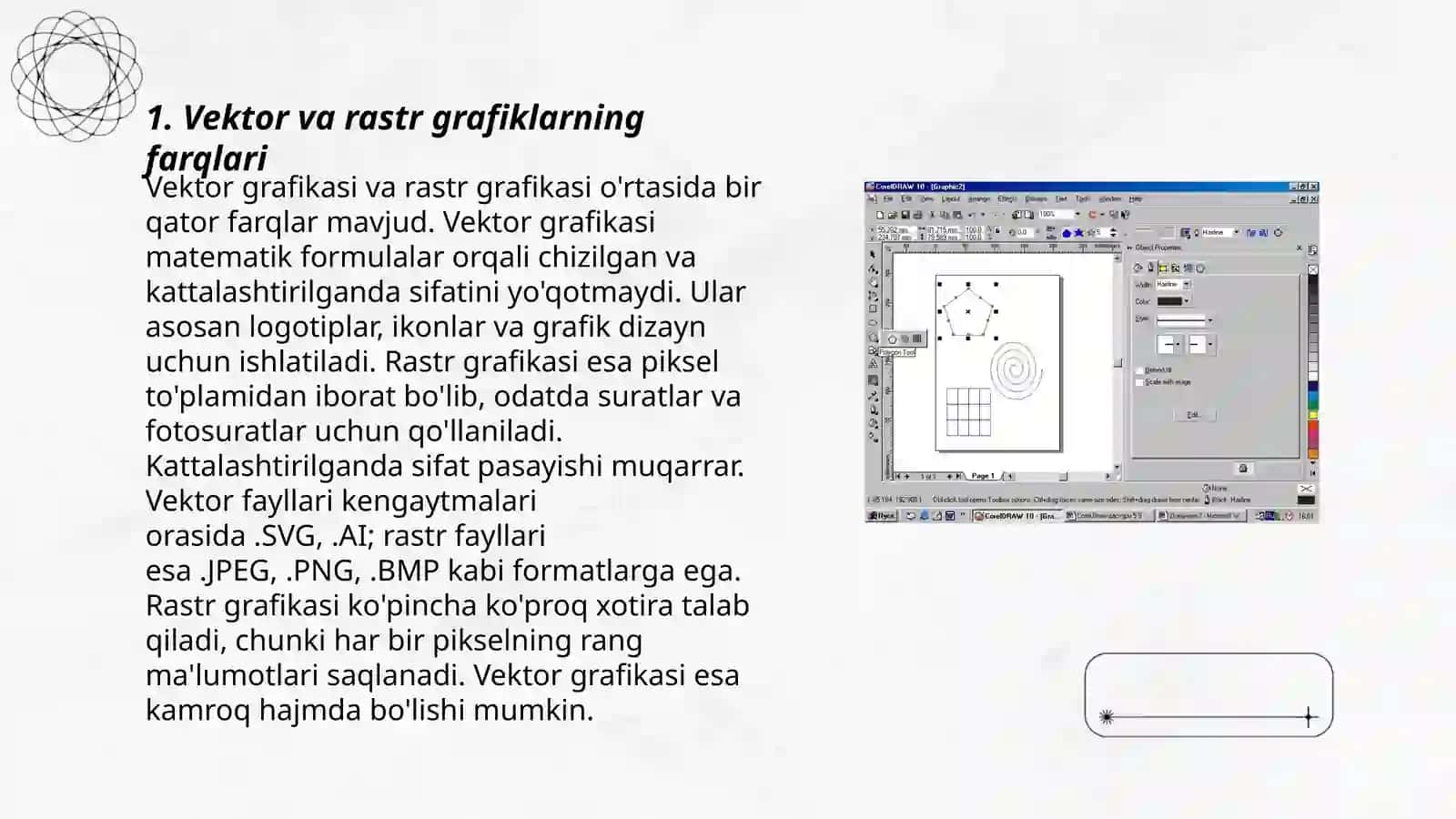 Vektor va rastor grafik tasvirlar bilan ishlash 3