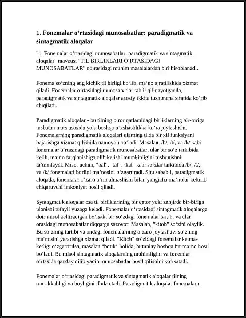 TIL BIRLIKLARI OʻRTASIDAGI MUNOSABATLAR 3