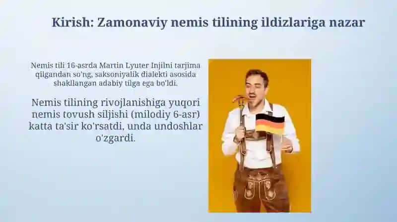Zamonaviy nemis tilining ildizlariga nazar 3