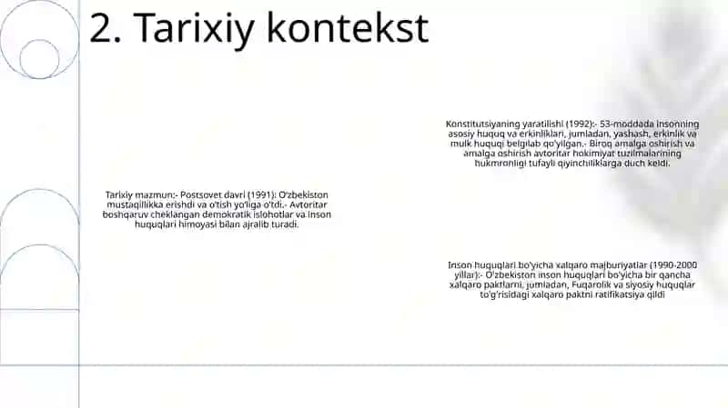 O’Zbekistonda Inson Huquqlari Va Erkinliklari Kafolatining Yaratilishi 3