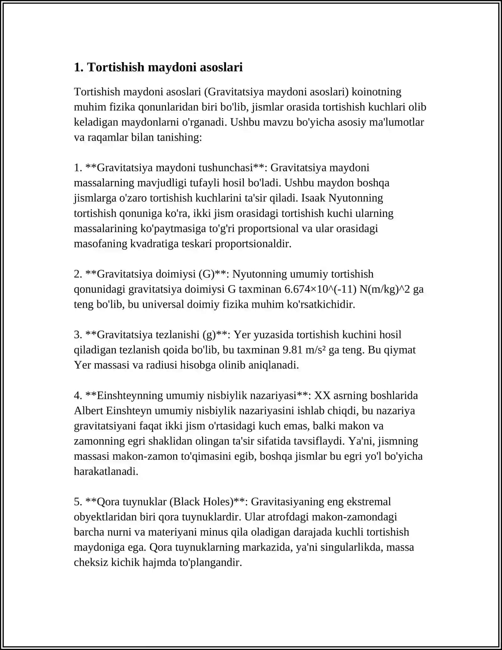 YERNING TORTISHISH MAYDONIDA JISMLARNING BARAKATI 3