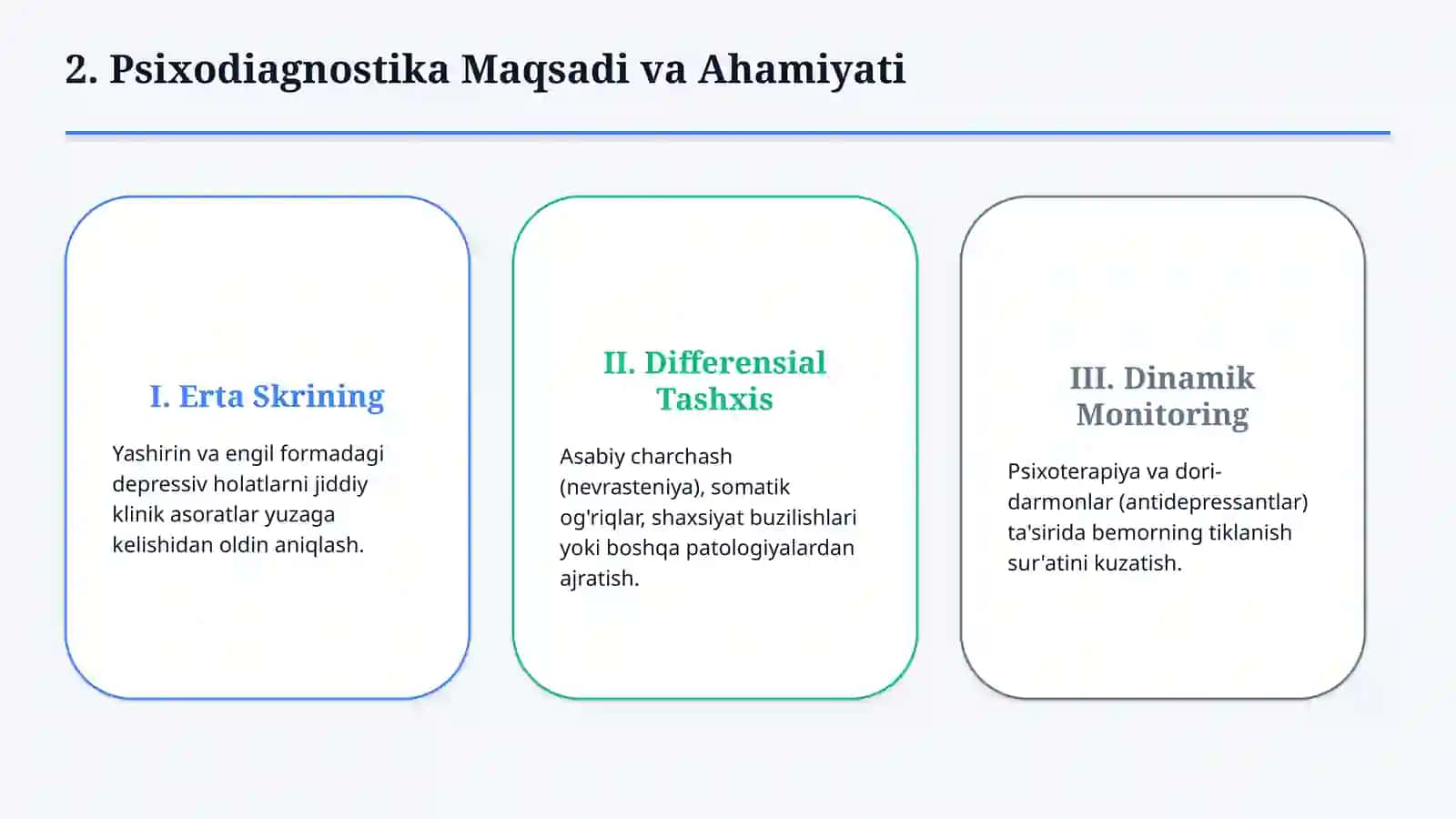 Depressiyada psixodiagnostika — zamonaviy baholash usullari 3