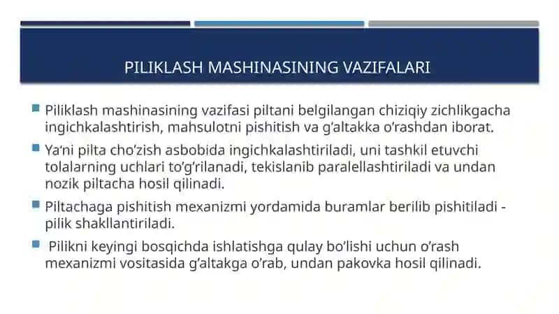 Piliklash mashinalari qiyosiy tahlili 3