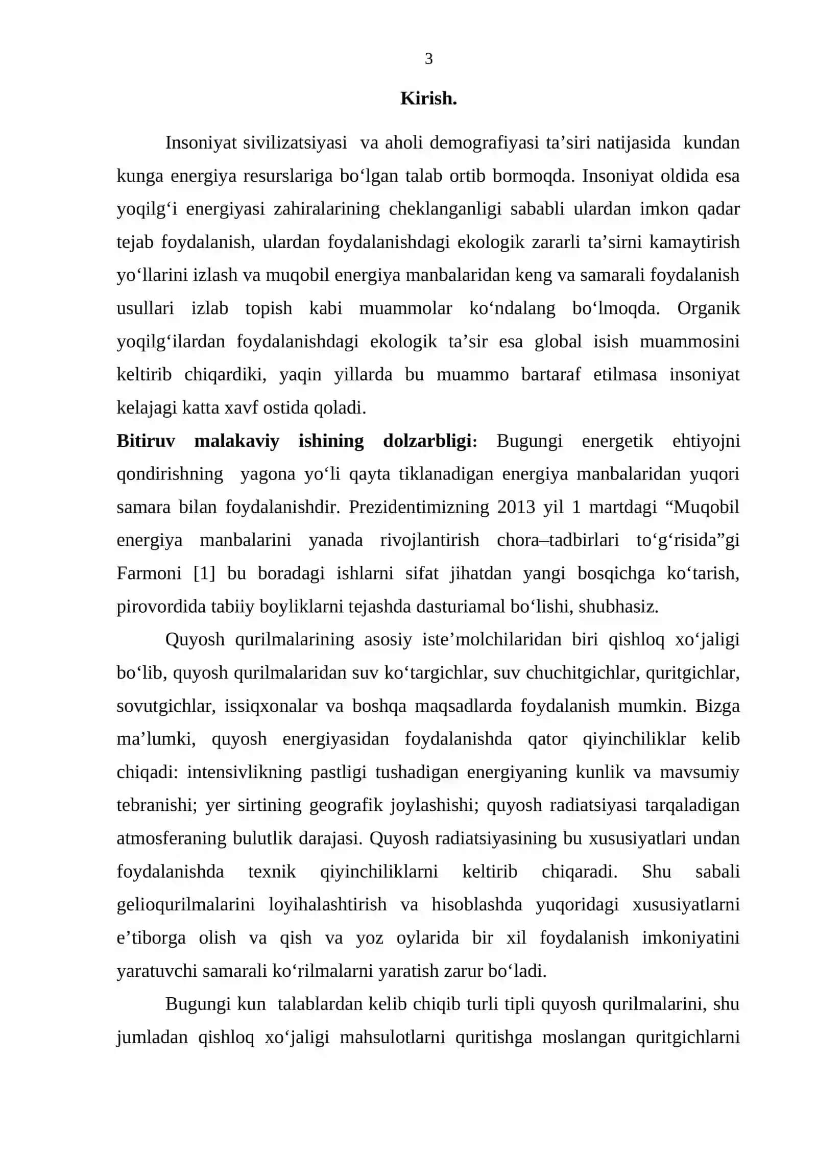 Baraban tipli quritgichda donli mahsulotlarni quritishda issiqlik–fizik jarayonlarni o‘rganish 3