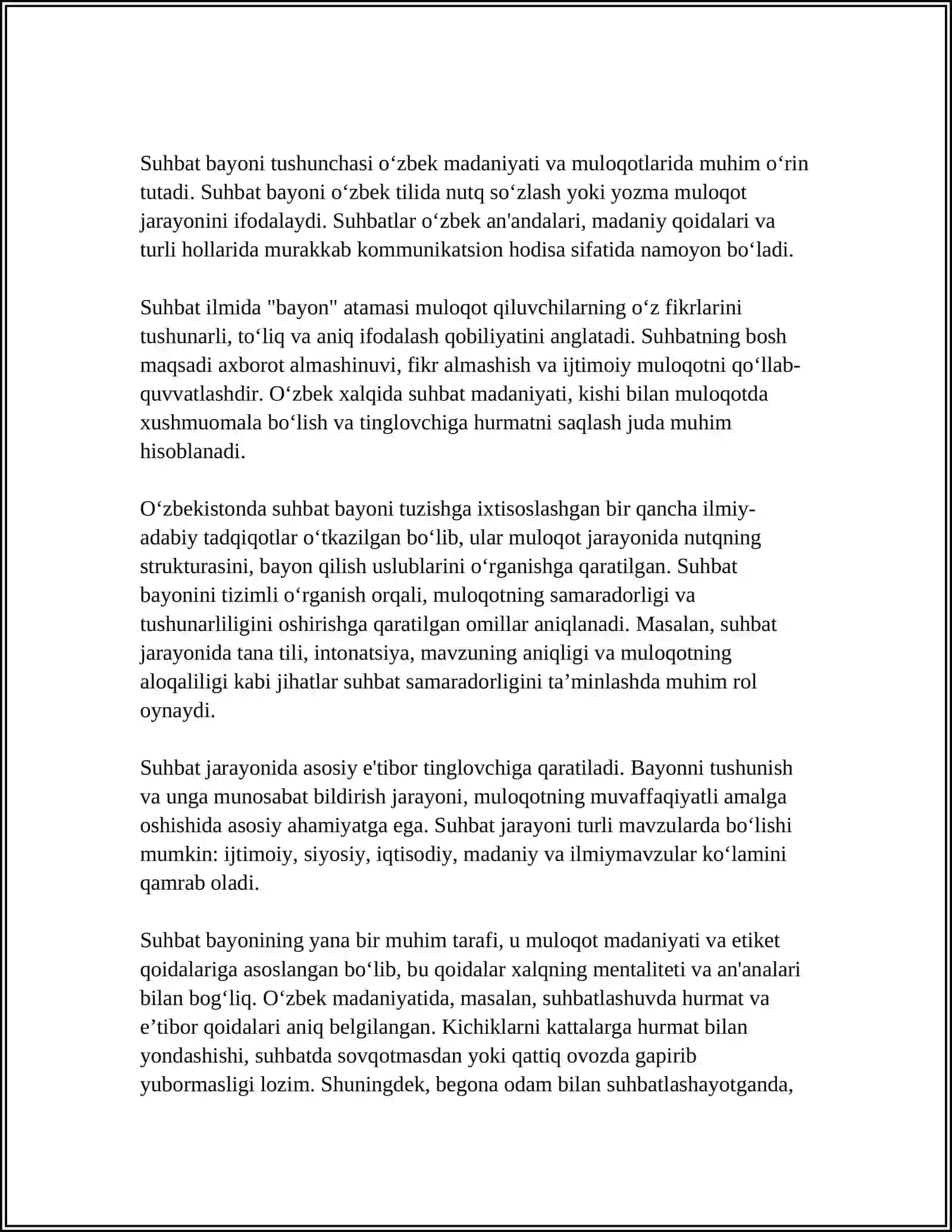 SUHBAT BAYONI.O‘QUVCHIGA PEDAGAGIK PSIXOLAGIK TAVFSIFNOMA ILOVA QILASIZ 3