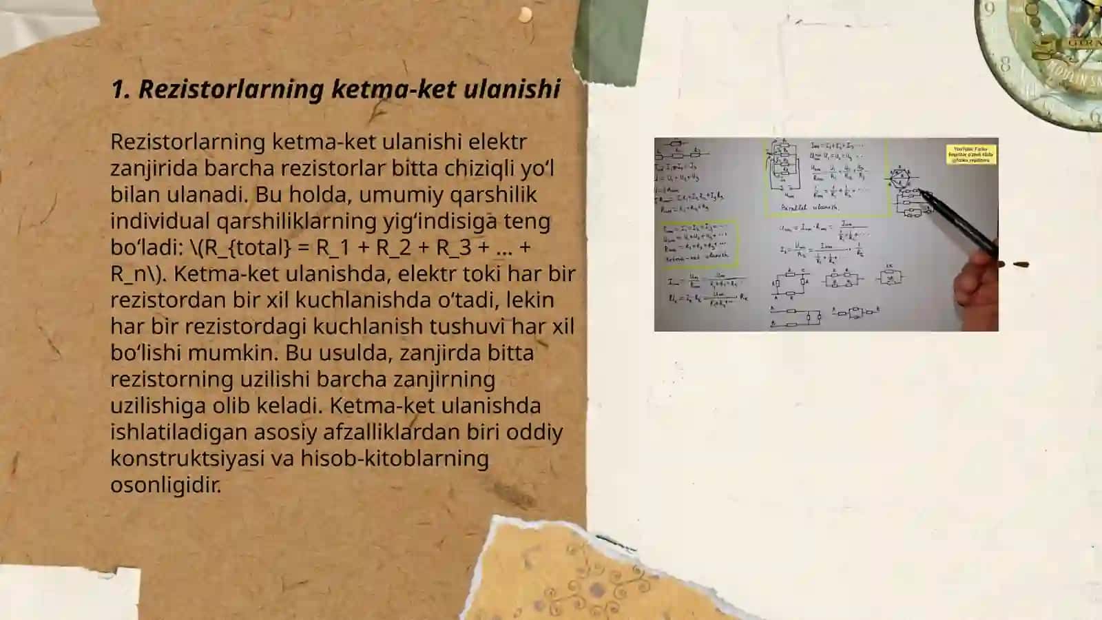 Ketma - ket va paralel ulash rezistorlari 3