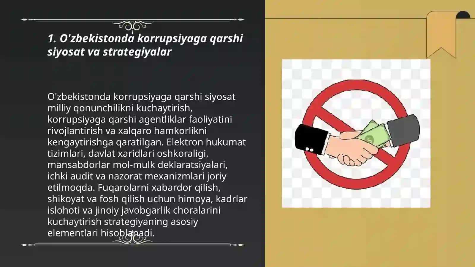 O'zbekistonda korrupsiyaga qarshi kurash 3