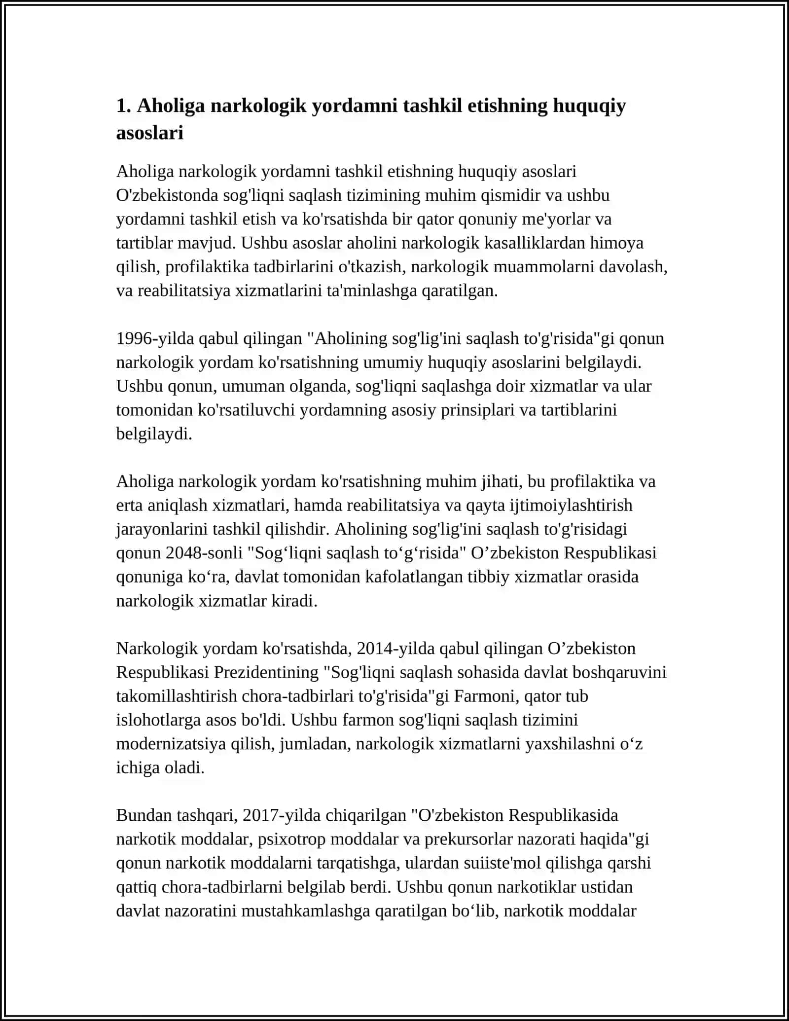 AHOLIGA NARKOLOGIK YORDAM TASHKIL QILISH 3