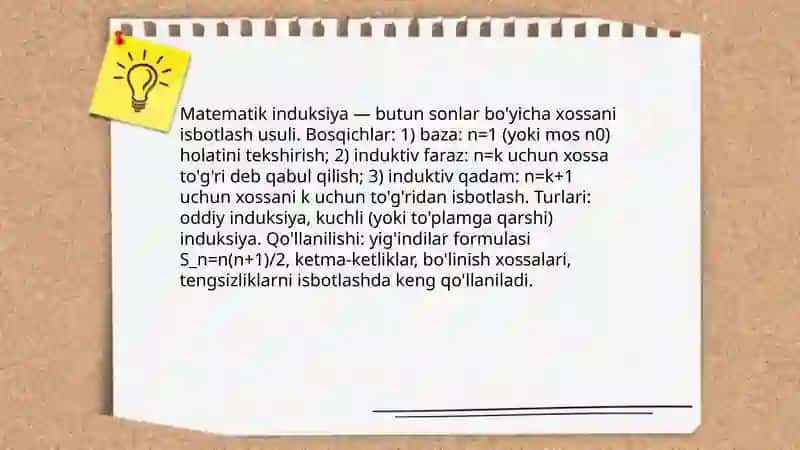 Matematik induksiya 3