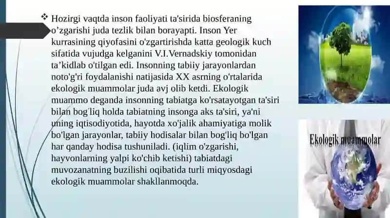 Global, mintaqaviy va mahalliy miqyosdagi ekologik muammolar 3