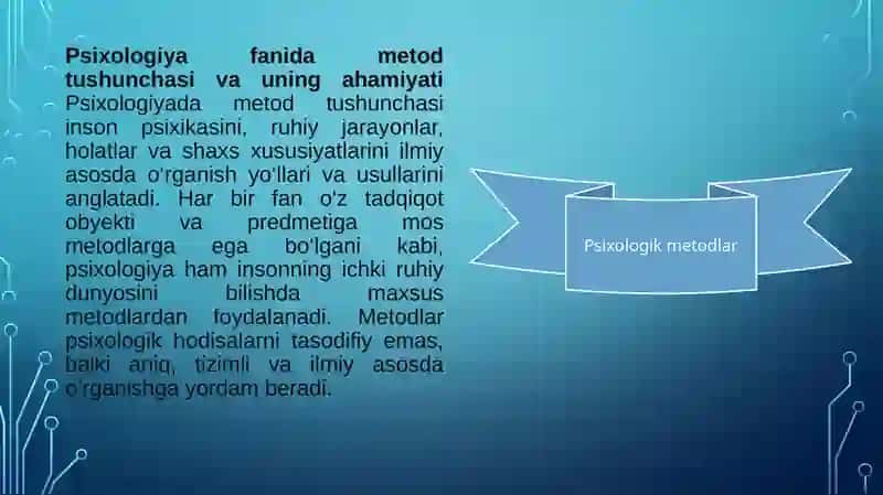 Psixologiya metodlari 3