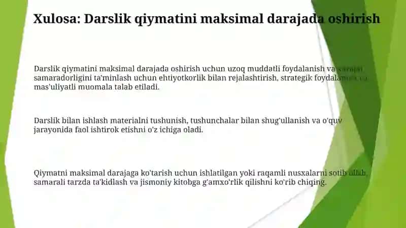 Darsliklar bilan ishlash 3