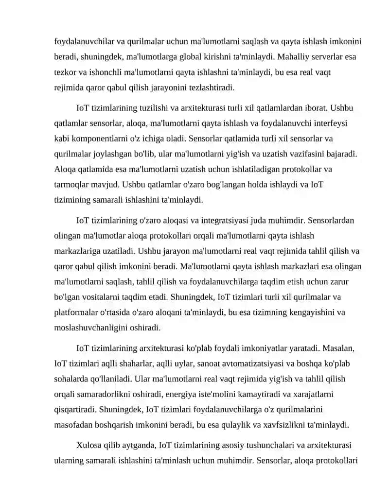 IoT tizimlarining asosiy tushunchalari va arxitekturasi 3