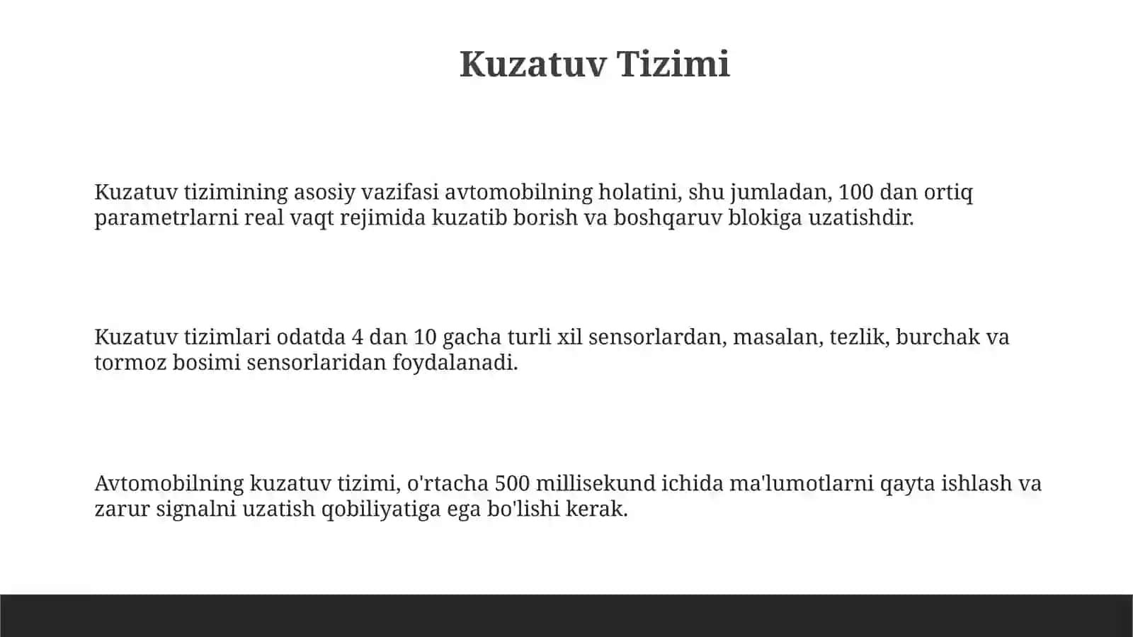 Avtomobillarning umumiy tuzilishi 3