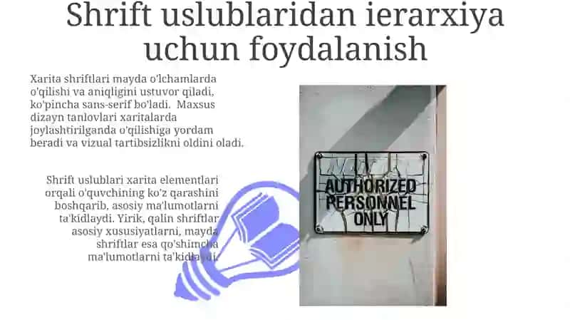 Kartografik Shriftlar, yozuvlarni kartalarga joylashtirish 3