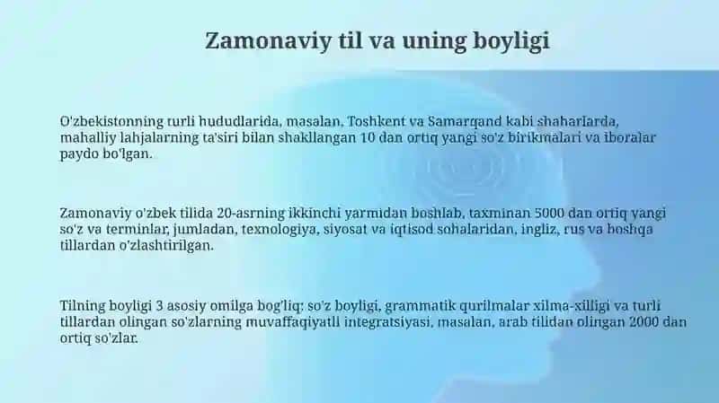 Chetdan kirgan atama va soha so'zlarini og'zaki va yozma shaklini tushuntirish 3