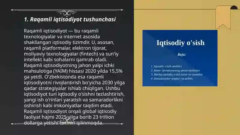 Raqamli iqtisodiyot va iqtisodiy o‘sish o’rtasidagi o‘zaro bog'liqlikni baholash 3