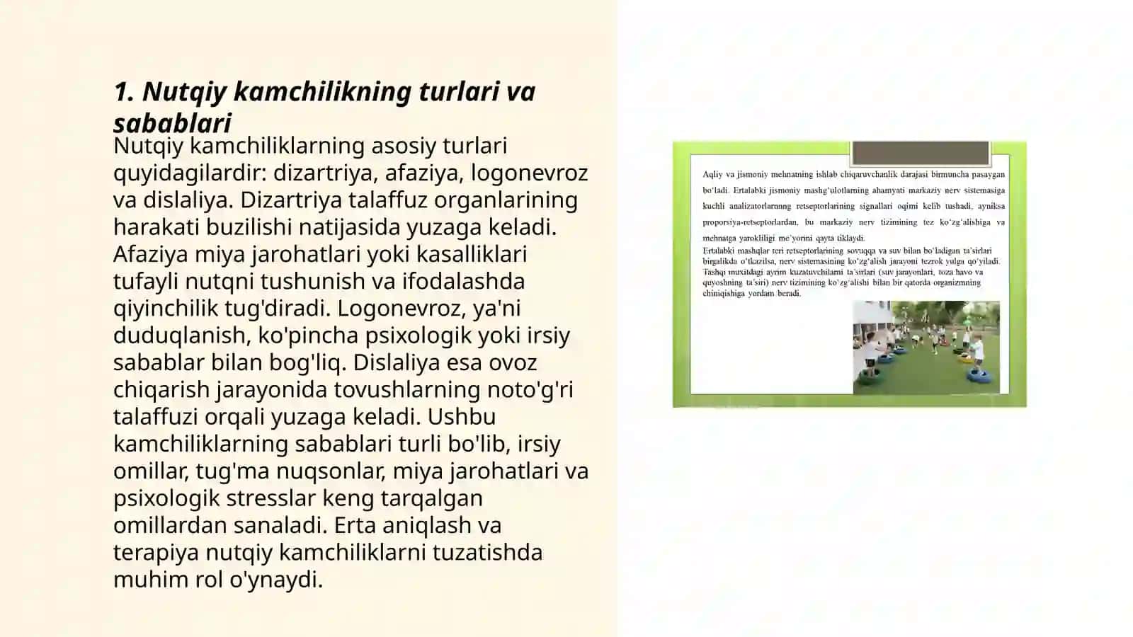 Nutqiy kamchilikning turlari va sabablari 3