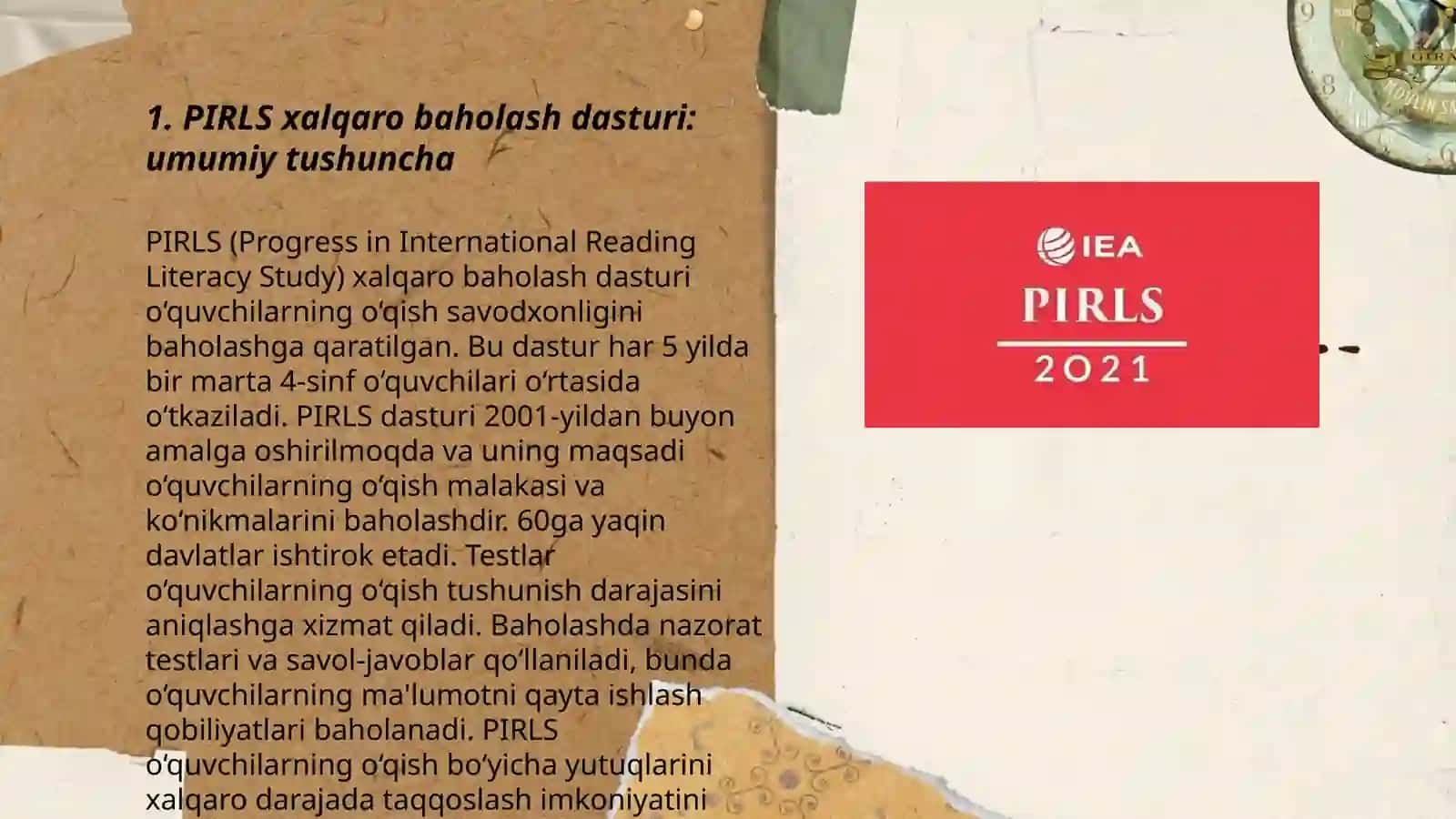 PIRLS xalqaro baholash dasturi 3