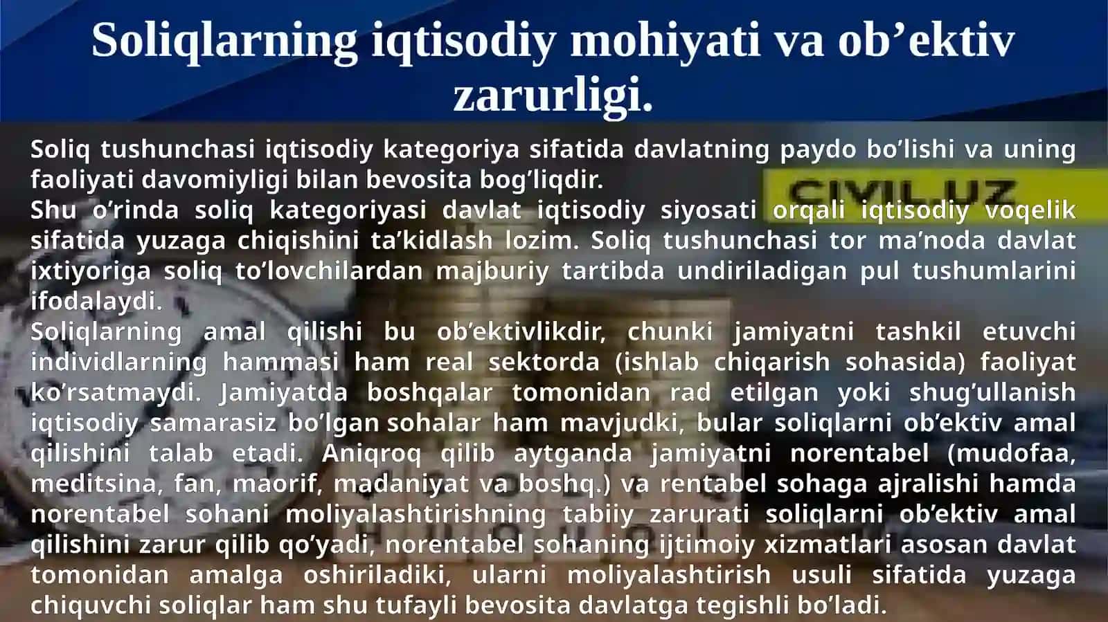 Soliqlarning makroiqtisodiy mohiyati va roli 3