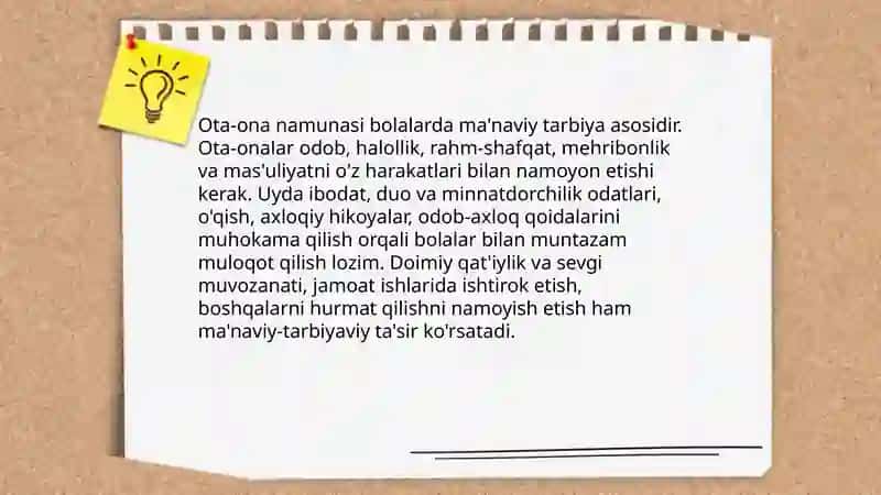 Ma'naviy-axloqiy ruhda bolalarni tarbiyalash 3