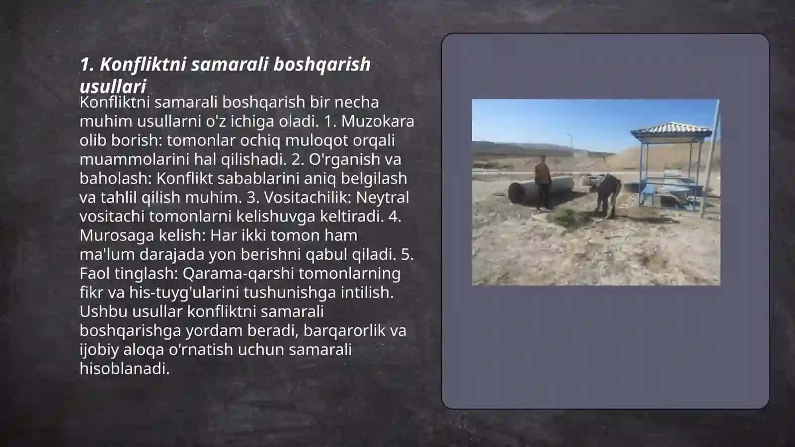 Konfliktning yaratuvchanlik imkoniyatlari 3