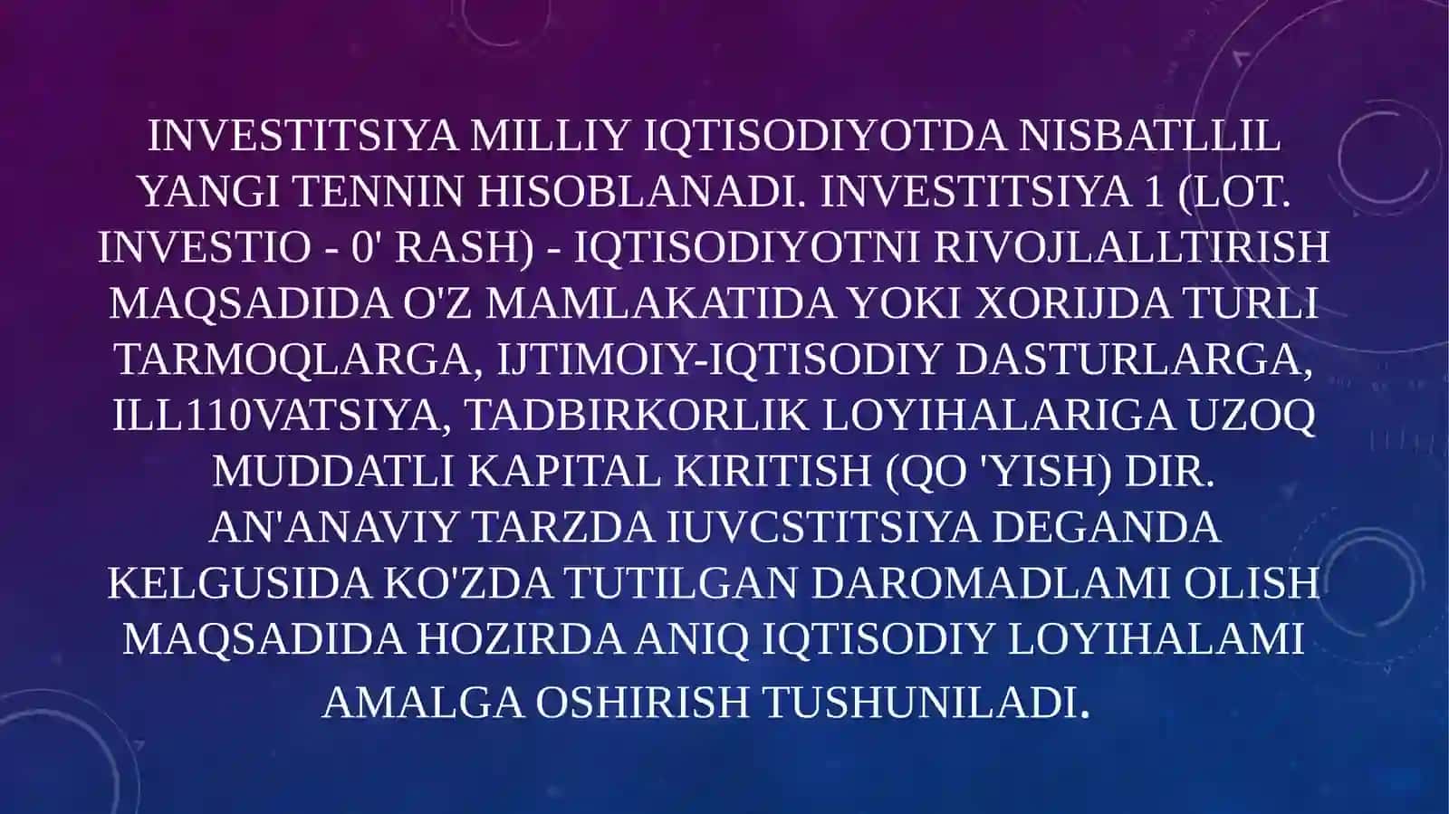 Investitsiya strategiyasi tushunchasi va uning ahamiyati 3