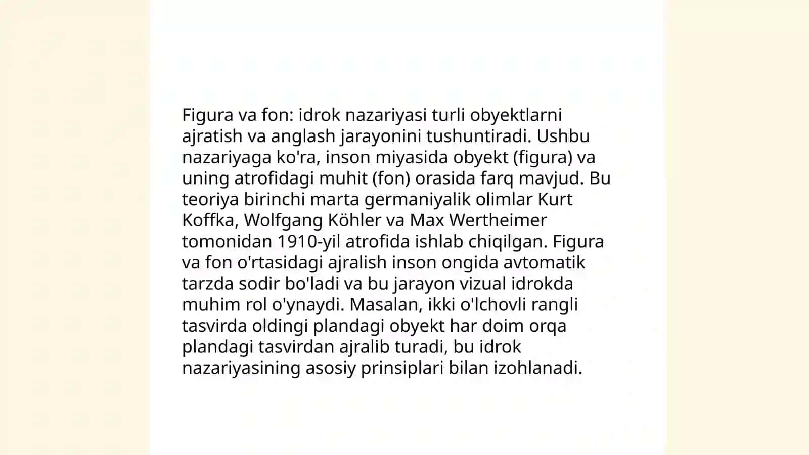 Figura va fon: idrok nazariyasi 3