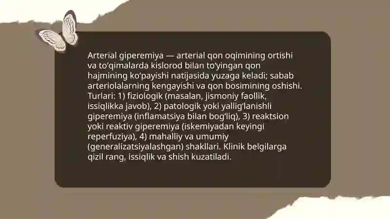 Arterial va venoz giperemiya 3