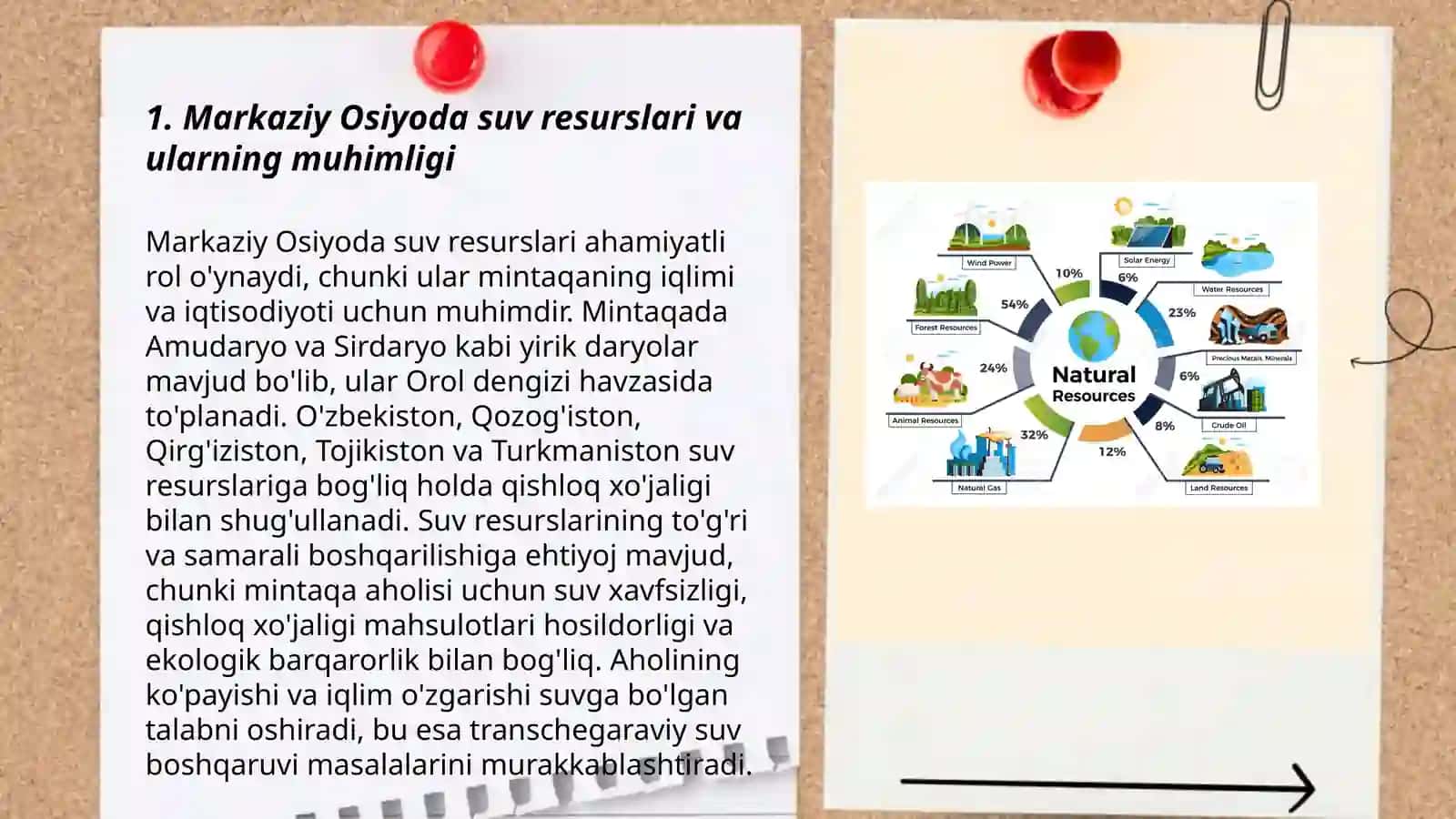 Markaziy Osiyo mamlakatlarida suv resurslarini taqsimlash va foydalanish 3