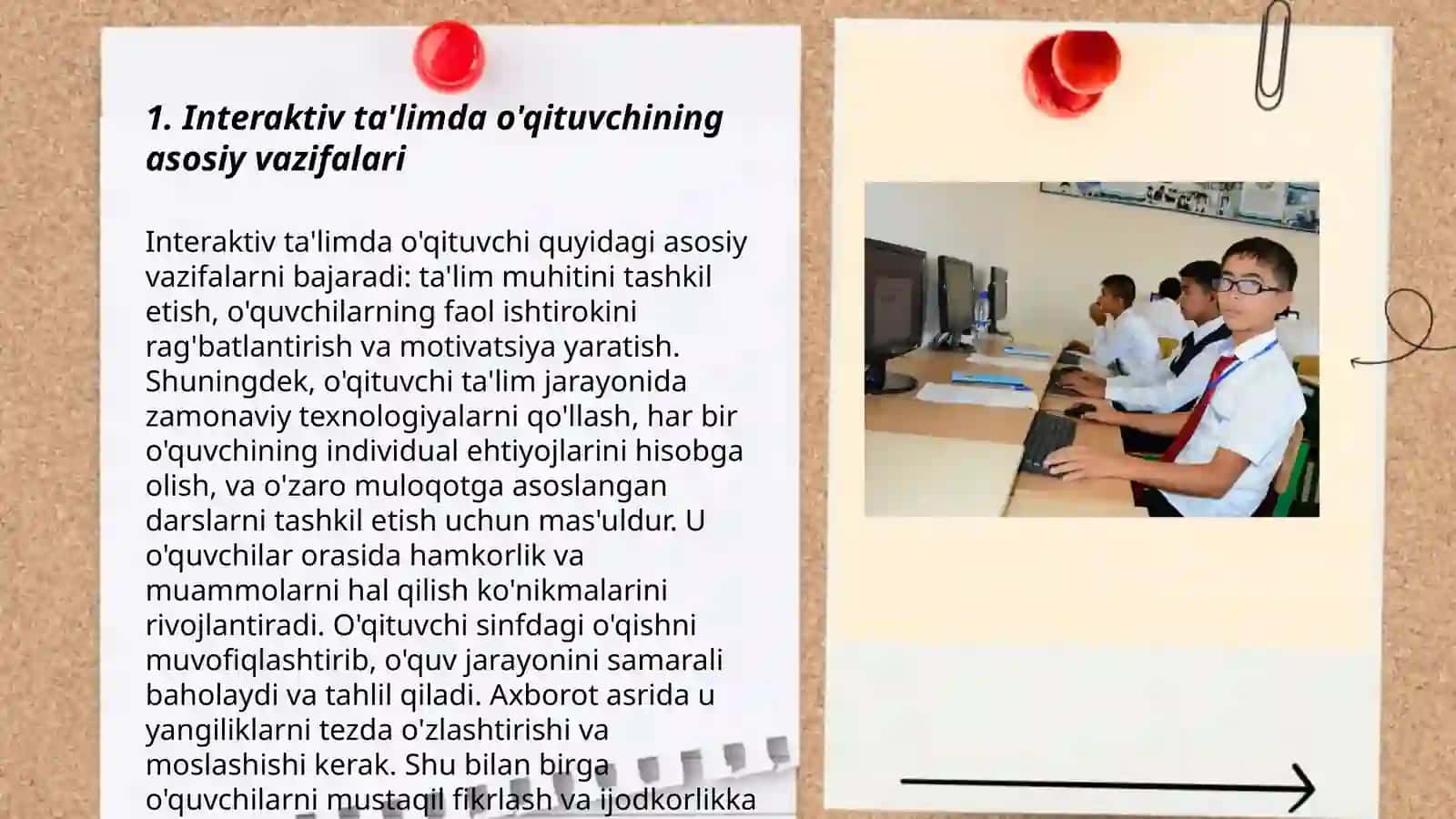 Chet tilini o'qitishda interaktiv ta'limni tashkil etishda o'qituvchining roli va kompetensiyasi 3