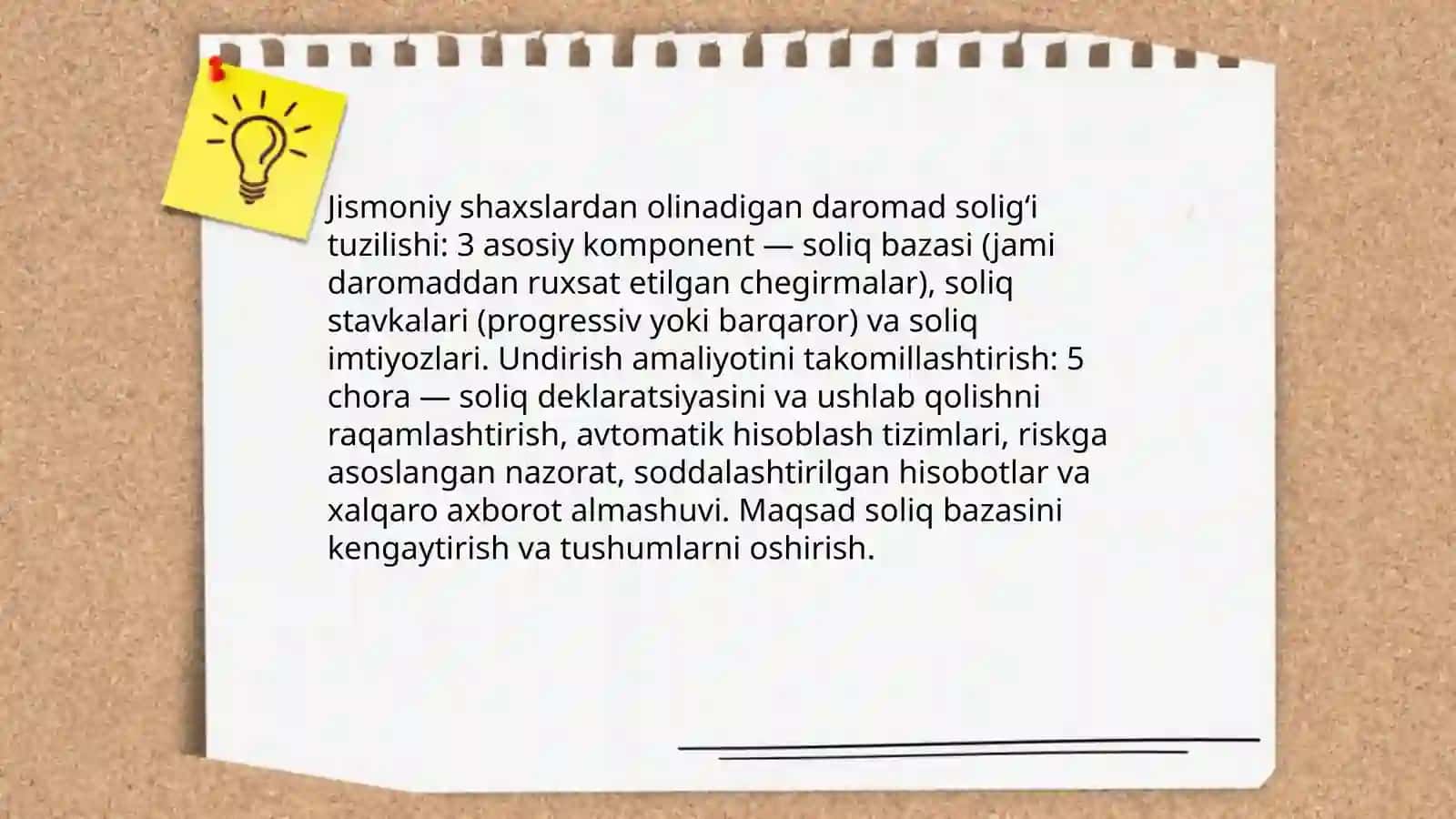 Jismoniy shaxslardan olinadigan soliqlar tarkibi va ularni undirish uslubiyatlarini takomillashtirish 3