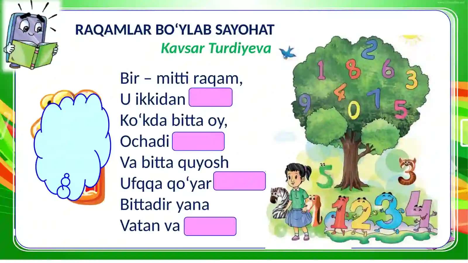RAQAMLAR BO‘YLAB SAYOHAT 3