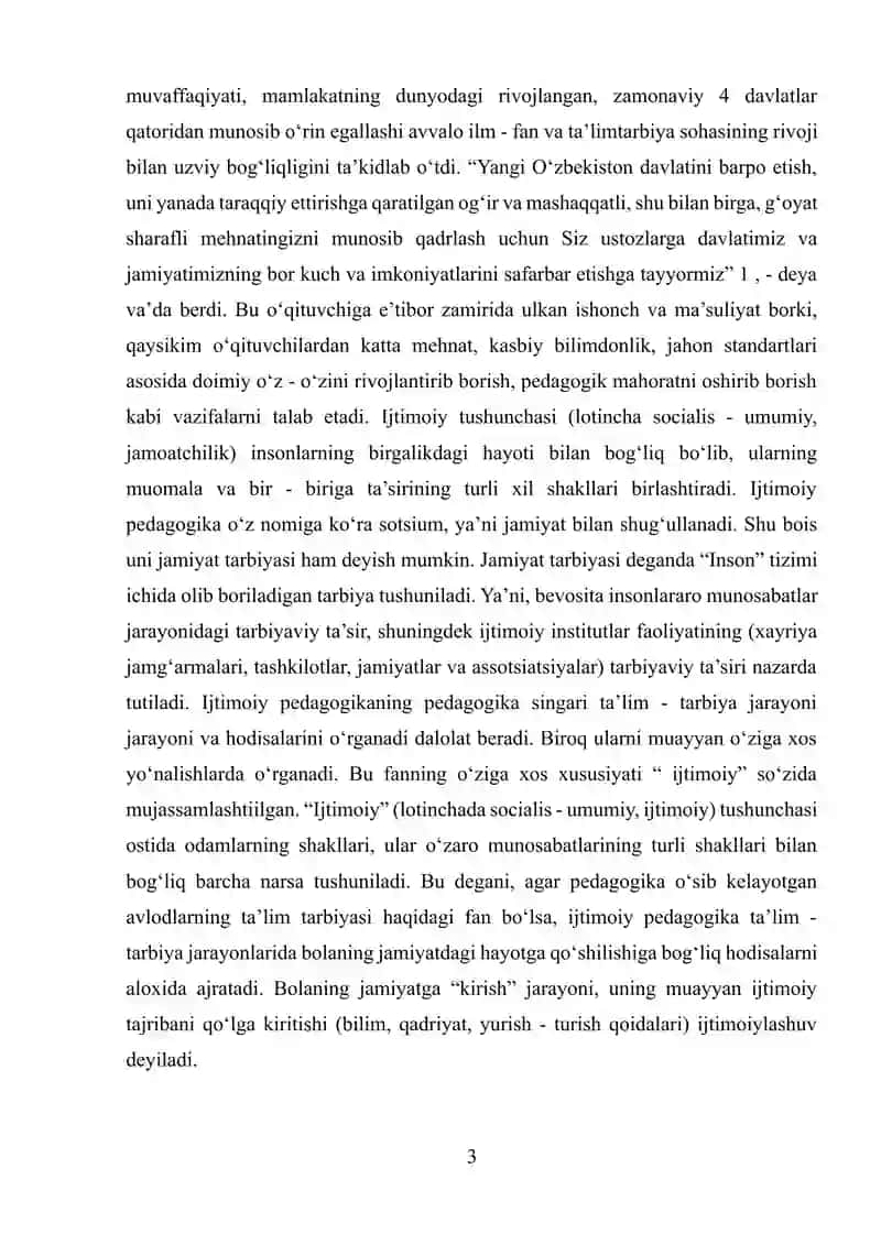 IJTIMOIY PEDAGOGIK FAOLIYAT METODIKASI VA TEXNOLOGIYASI 3