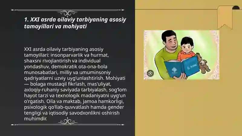 XXI asrda Oilaviy Tarbiya 3
