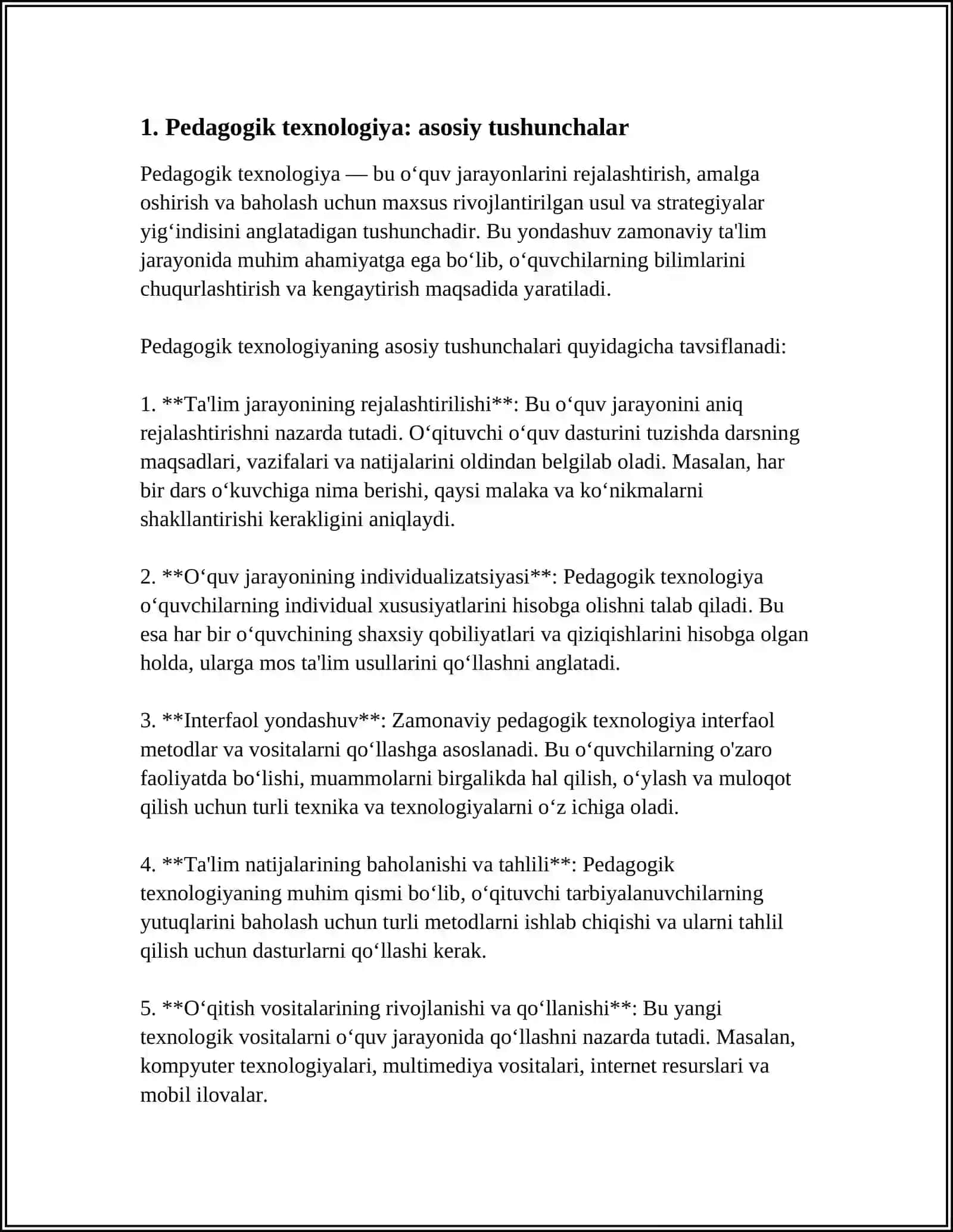 PEDAGOGIK TEXNALOGIYA TIZIMLI YONDASHUV SIFATIDA 3