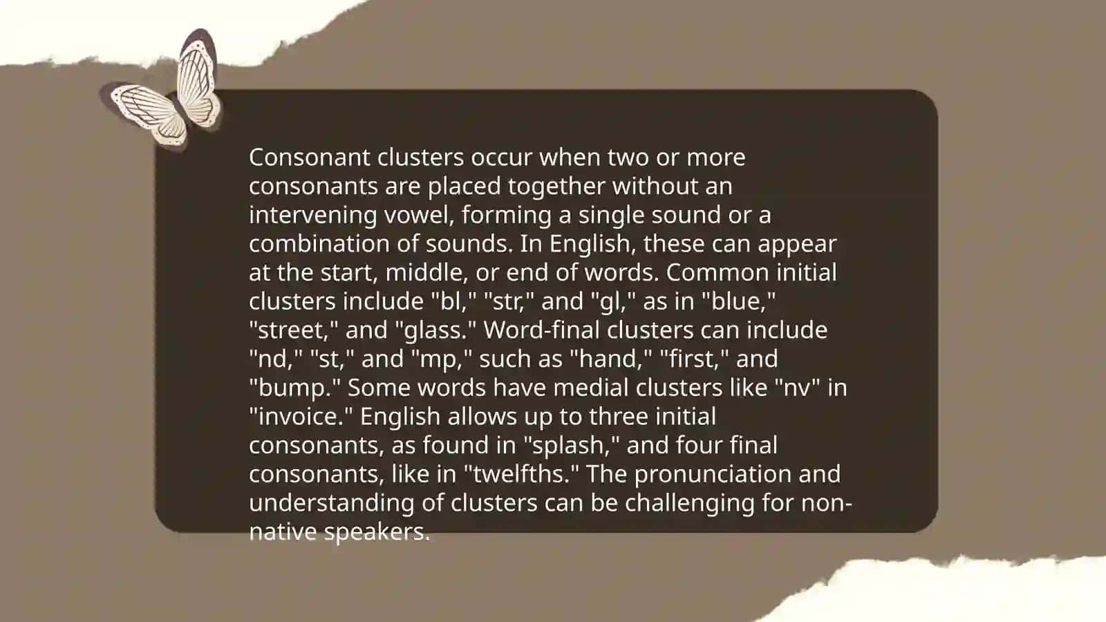 Consonant Clusters 3