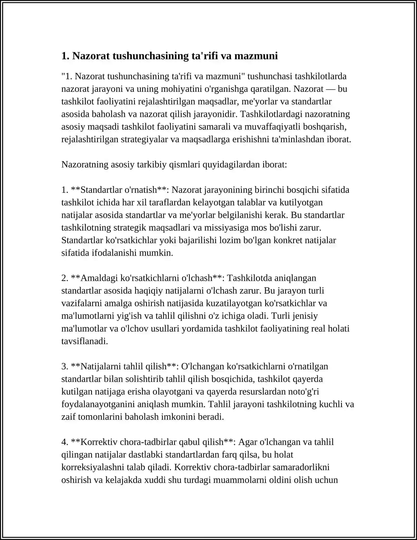 TASHKILOTLARDA NAZORAT TUSHUNCHASINING MOHIYATI 3
