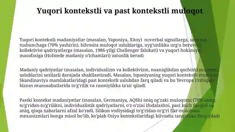 Madaniy qadriyatlar va ularning soʻzlashuvda ifodalanishi 3