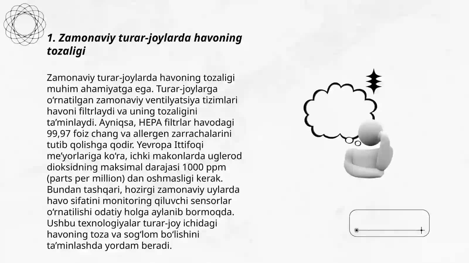 Zamonaviy turar-joylar va shaharlardagi yashash mavzelariga bo‘lgan gigiyenik talablar 3