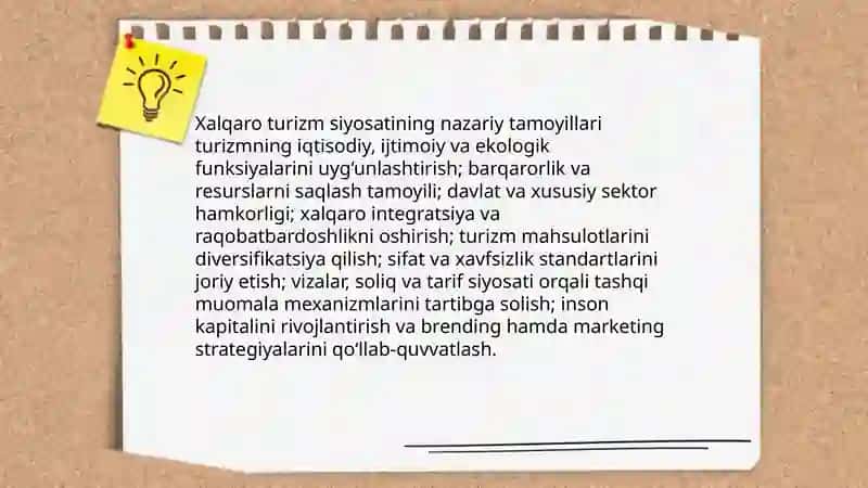 Xalqaro Turizm Siyosatining Nazariy Asoslari 3
