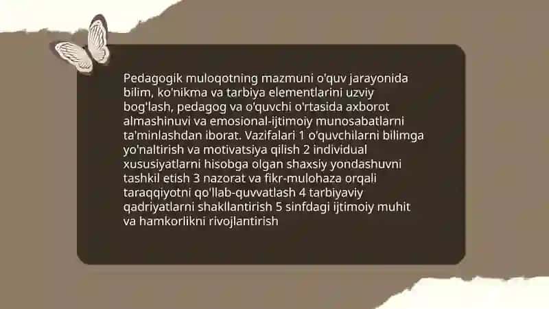 Pedagogik faoliyatda muloqot 3