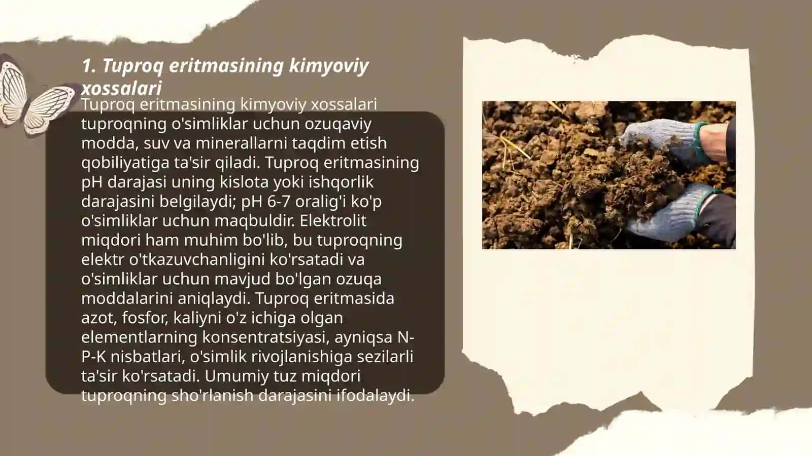 Tuproq eritmasi va tuproqdagi oksidlanish - qaytarilish jarayonlarini o'rganish 3