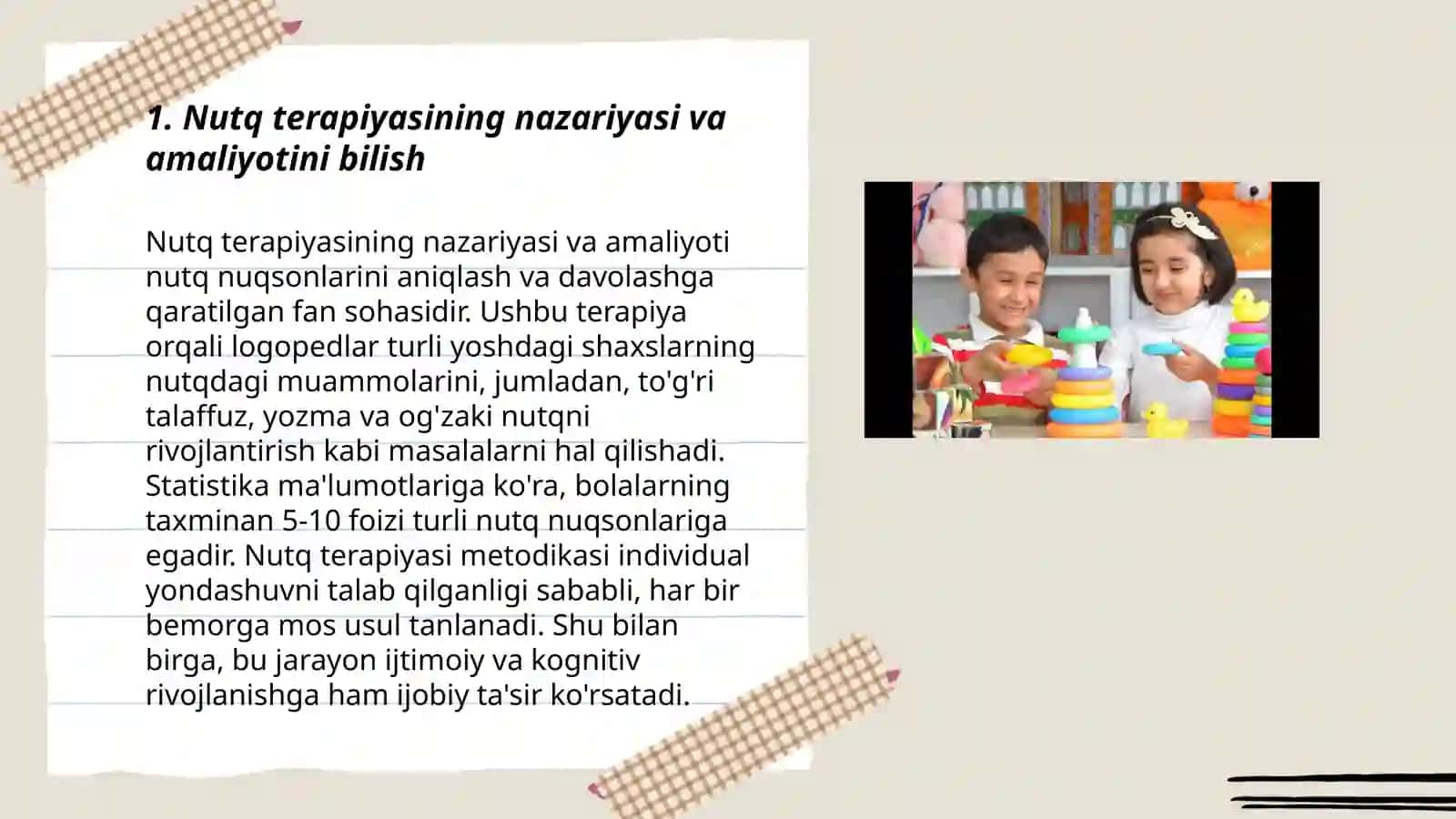 Nutq terapiyasini o'rganish 3