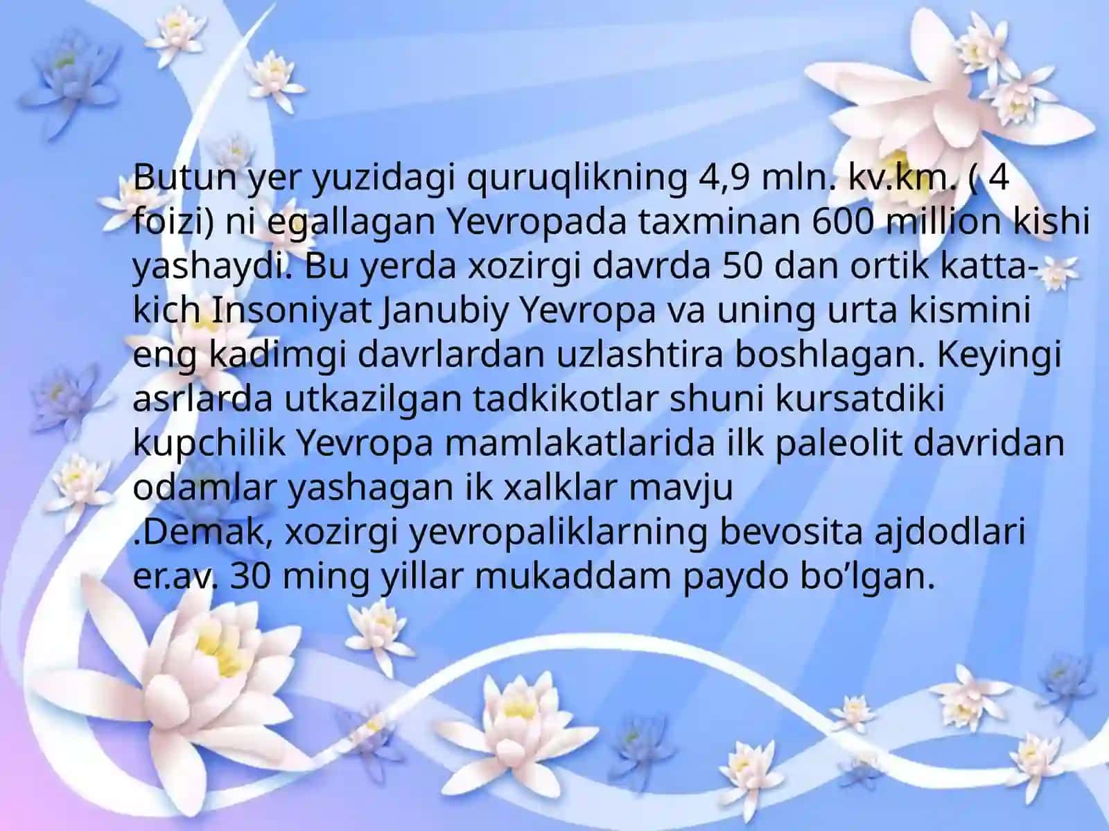 YEVROPA XALQLARI ETNOLOGIYASI 3
