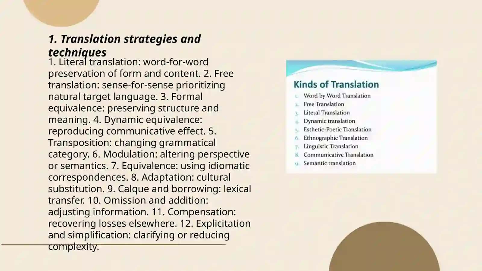 Methodological aspects of translation 3