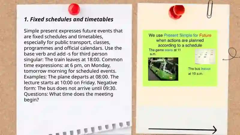 Simple Present for Future Events 3