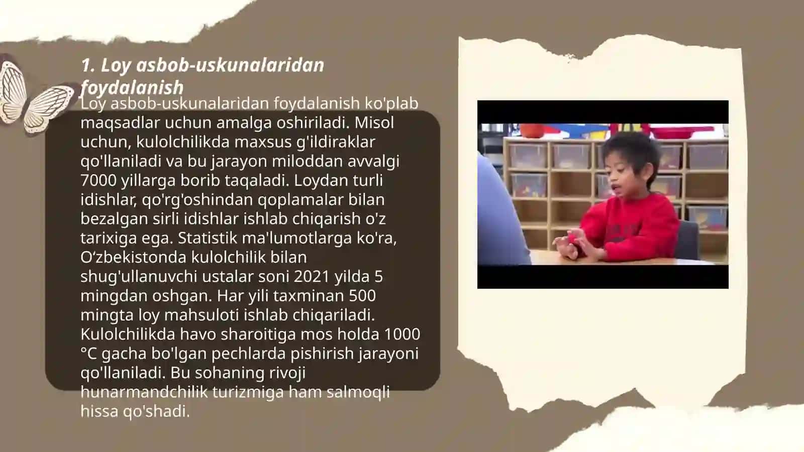 O'rta guruhda bolalarni loy ishiga o'rgatish metodlari 3