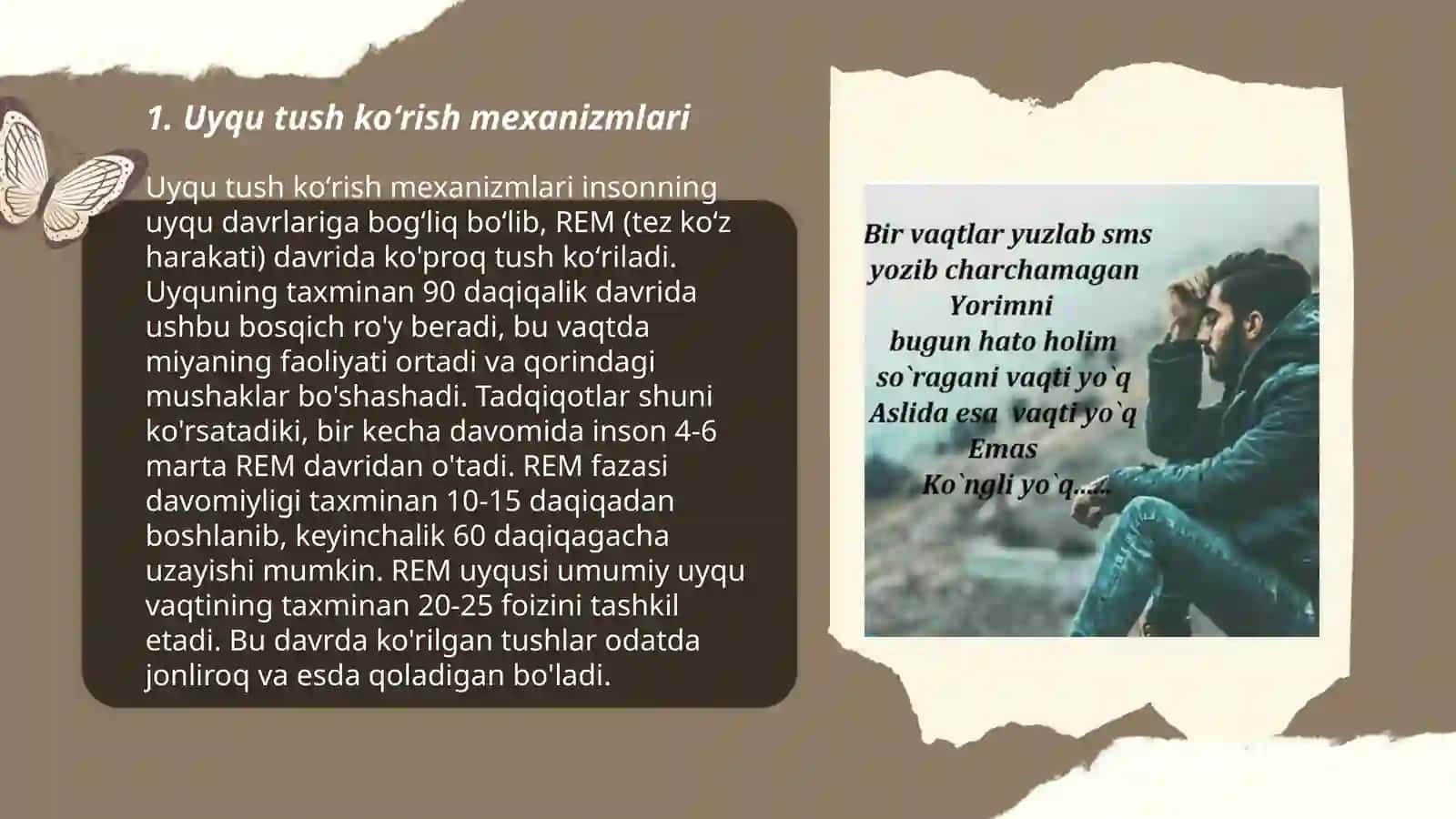 Uyqu tush koʻrish va gipnoz,uyqu gigiyenasi 3